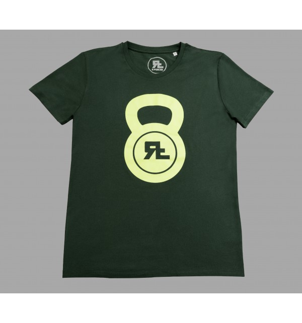 Zelené pánské tričko Kettlebell 15-RF, Size M, Barva Zelená R-Forced 15-RF