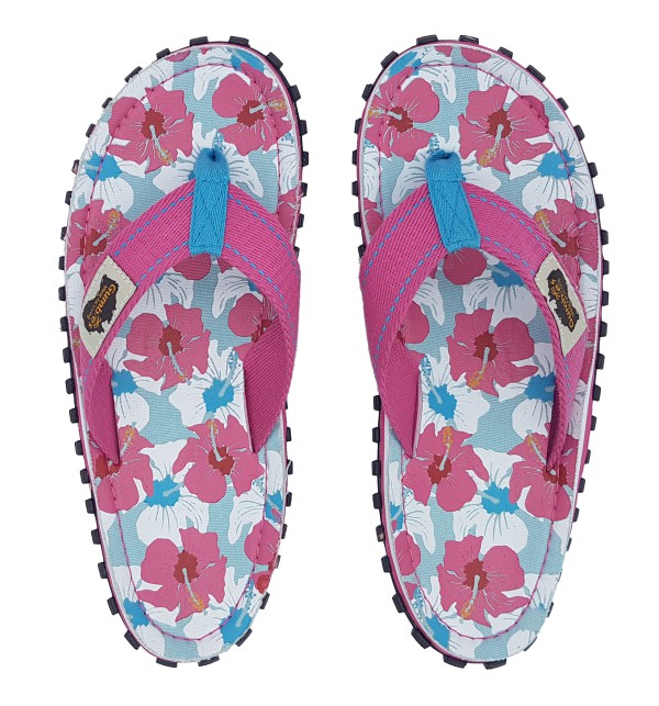 Žabky Gumbies z recyklovaných pneumatik - Gu0891 - Mixed Hibiscus, Shoes Size 37, Barva Růžová Gumbies Gu0891 - Mixed Hibiscus