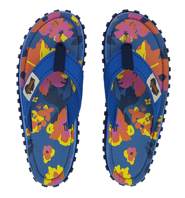 Žabky Gumbies z recyklovaných pneumatik - Gu0892 - Floral, Shoes Size 38, Barva Modrá Gumbies Gu0892 - Floral