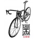 Šedé cyklistické tričko I Ride, Therefore I Am
