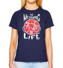 Blue cycling t-shirt Meaning of Life