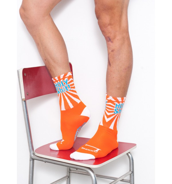 Orange Mood Mecki's socks black CMB18
