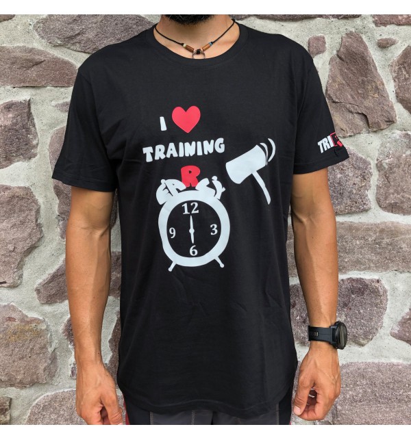 Pánské černé tričko I Love Training early 012-TFTMN