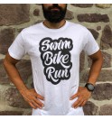 Triathlon t-shirt swim bike run