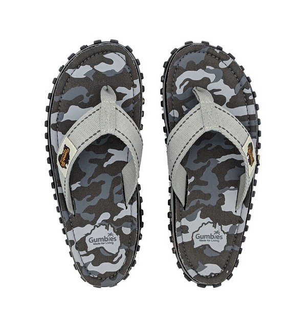 Žabky Gumbies z recyklovaných pneumatik - Gu21, Shoes Size 45, Barva Šedá Gumbies Gu21 - Grey Camouflage
