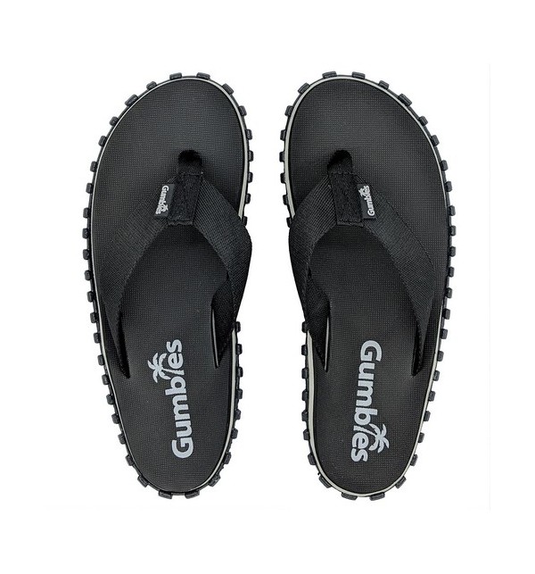 Žabky Gumbies z recyklovaných pneumatik - Gu028 - Duckbill Black, Shoes Size 47, Barva Černá Gumbies Gu028 - Duckbill Black