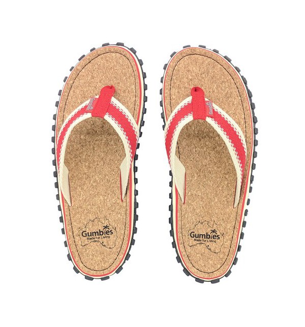 Žabky Gumbies z recyklovaných pneumatik - Gu037 - Corker Red, Shoes Size 45, Barva Červená Gumbies Gu037 - Corker Red