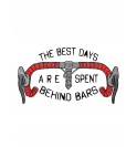 Šedé tričko cyklistika Best Days Behind Bars