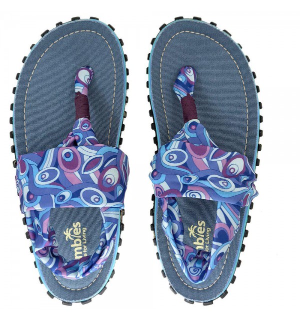 Sandále Gumbies z recyklovaných pneumatik - Gu05s - Peacock, Shoes Size 42, Barva Modrá Gumbies Gu05s - Peacock