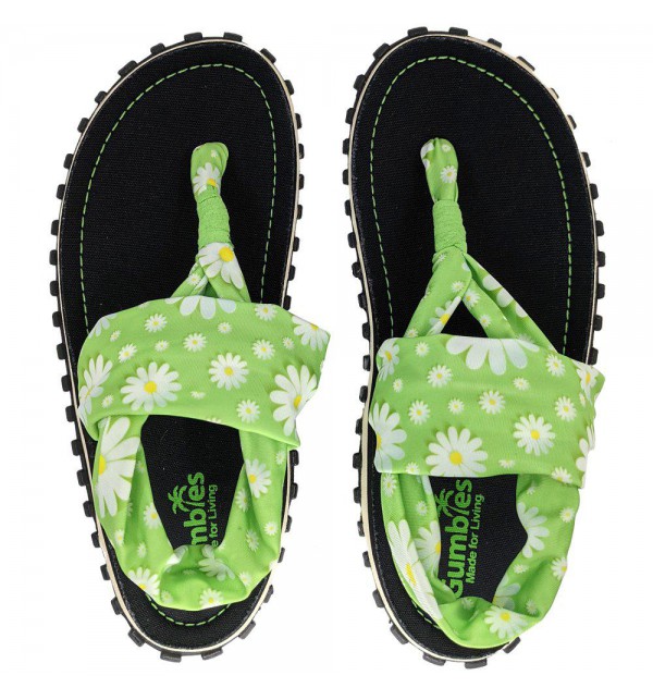 Sandále Gumbies z recyklovaných pneumatik - Gu01s - Daisy, Shoes Size 40, Barva Zelená Gumbies Gu01s - Slingback Pink