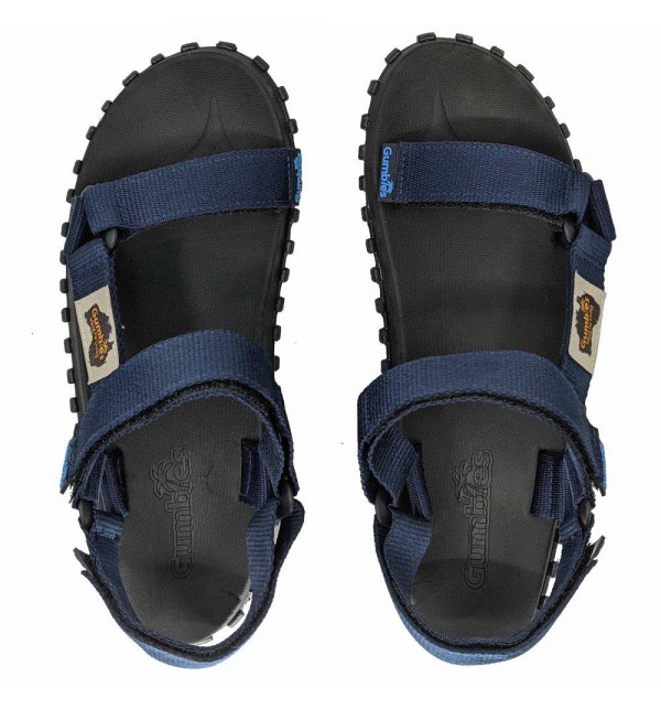Sandále Gumbies z recyklovaných pneumatik - Gus06 - Scramblers Navy, Shoes Size 37, Barva Modrá Gumbies Gus06 - Scramblers Navy