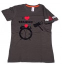 Women's gray t-shirt I Love Training 006-TFTFG