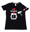 Maglietta maschile nera I Love Training early 012-TFTMN