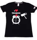 Men's black t-shirt I Love Training early 012-TFTMN