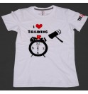 Maglietta maschile bianca I Love Training early 010-TFTMB