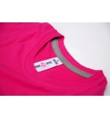 Women's pink t-shirt Never Give Up 002-TFTFR