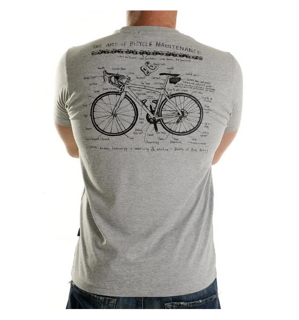 Šedé tričko Art of Bike Maintenance 005-MCGR, Size L, Barva Šedá Cycology 005-MCGR
